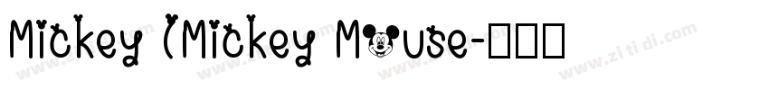 Mickey (Mickey Mouse字体转换